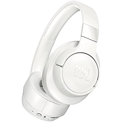 JBL Tune 760NC, Wireless Over Ear Active Noise Cancellation Headphones with Mic, up to 50 Hours Playtime, Pure Bass, Dual Pairing, AUX & Voice Assistant Support for Mobile Phones (White)