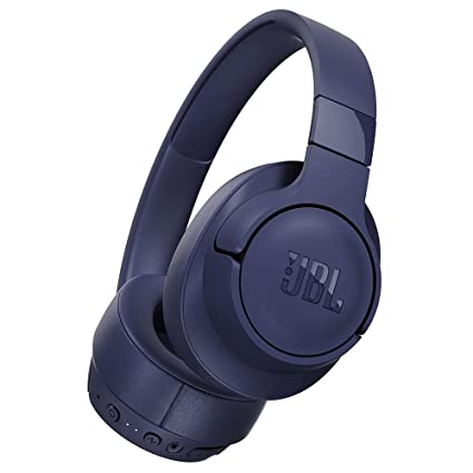 JBL Tune 760NC, Wireless Over Ear Active Noise Cancellation Headphones with Mic, up to 50 Hours Playtime, Pure Bass, Dual Pairing, AUX & Voice Assistant Support for Mobile Phones (Blue)