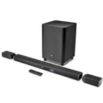 JBL Bar 5.1, Truly Wireless Home Theatre with Dolby Digital DTS, 5.1 Channel 4K Ultra HD Soundbar with 10″(25cm) Subwoofer for Extra Deep Bass, HDMI ARC, Bluetooth, AUX & Optical Connectivity (510W)