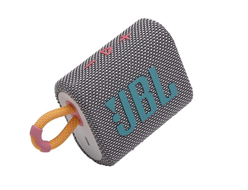 JBL Go 3, Wireless Ultra Portable Bluetooth Speaker, Waterproof, Type C (Without Mic, Grey)
