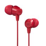 JBL T50HI: Wired Earphones With Mic, Comfortable Fit (Red)