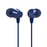 JBL T50HI: Wired Earphones, Mic, One-Button Remote, Lightweight, Comfortable Fit (Blue)