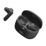 JBL Tune Beam In Ear Wireless TWS Earbuds with Mic, ANC Earbuds, Customized Extra Bass with Headphones App, 48 Hrs Battery, Quick Charge, 4-Mics, IP54, Ambient Aware & Talk-Thru, Bluetooth 5.3 (Black)