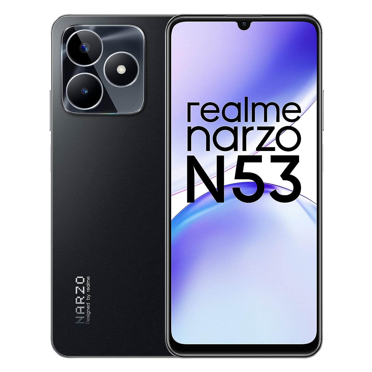 realme narzo N53 4G Dual Sim (Feather Black, 8GB+128GB)