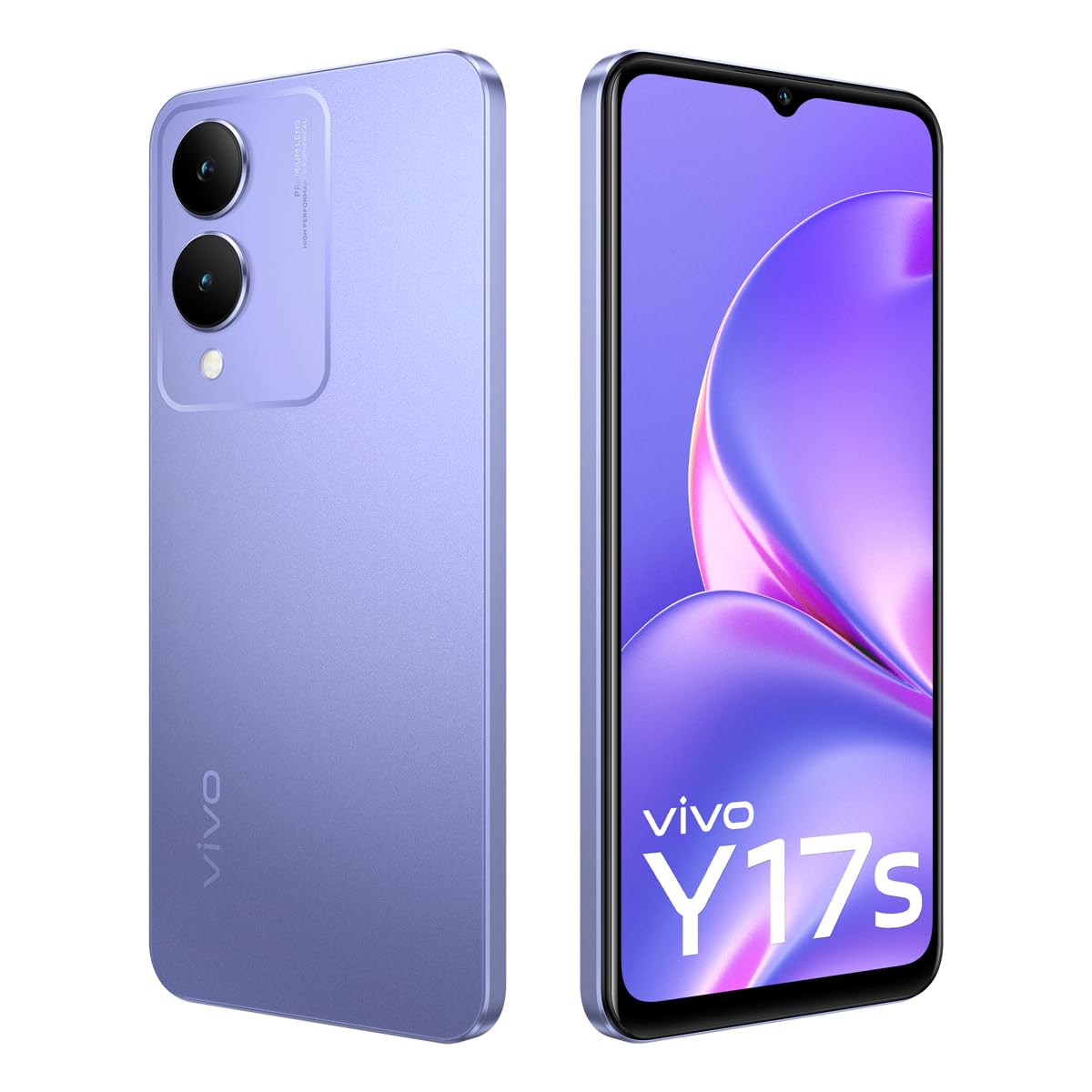 Vivo Y17s 4G Dual Sim Smartphone 4GB RAM, 128GB Storage(Glitter Purple)