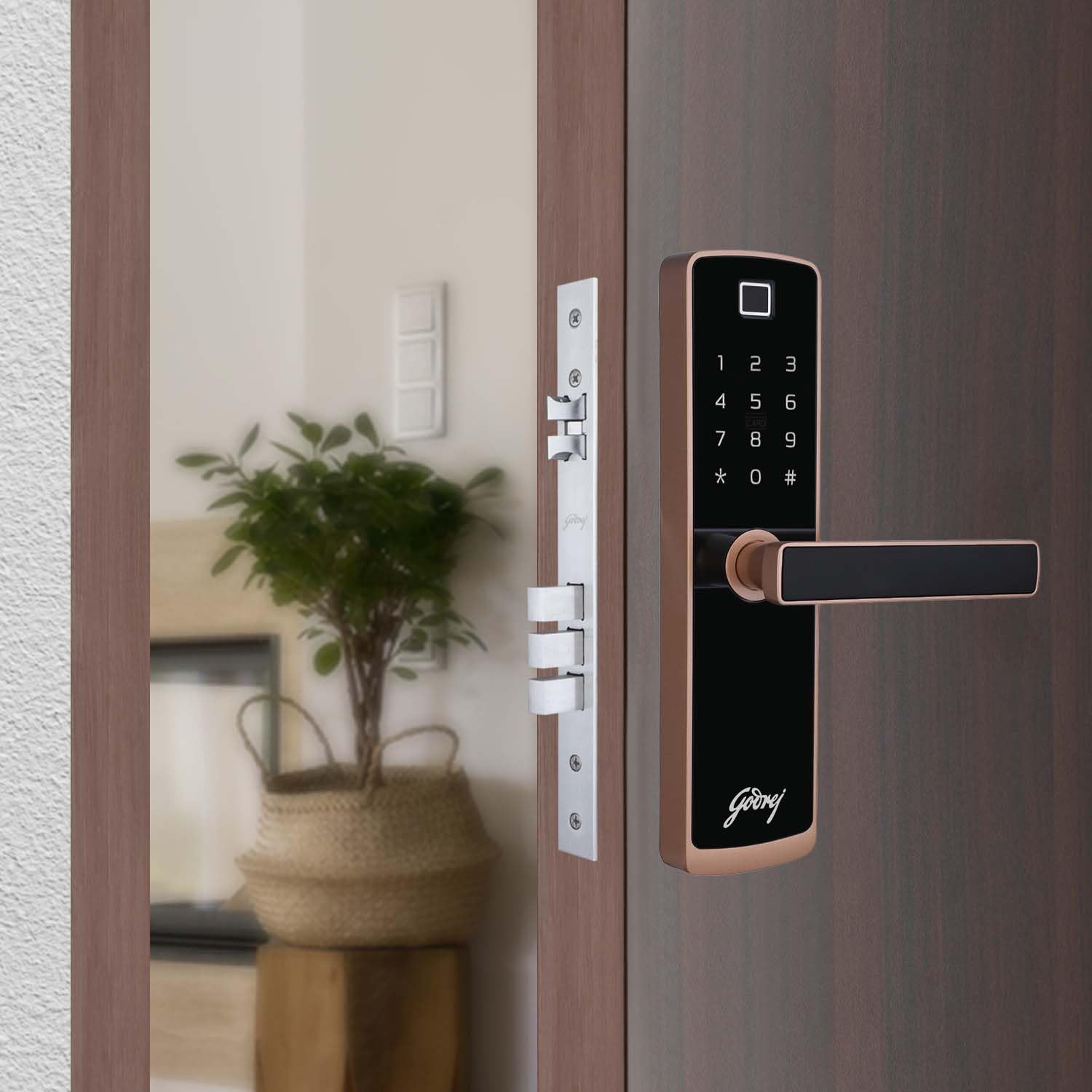 Godrej Catus Connect Smart WiFi Fingerprint Door Lock with 5-in-1 Access